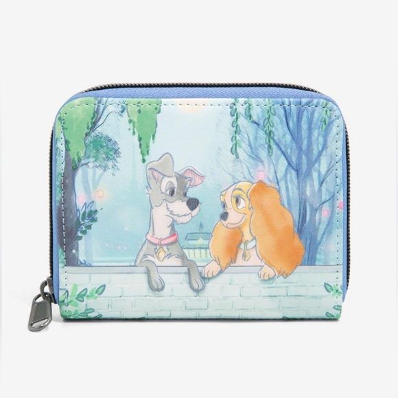 Loungefly Handbags - 🚨SALE🚨 Loungefly Disney Lady And The Tramp Gaze Mini Zipper Wallet